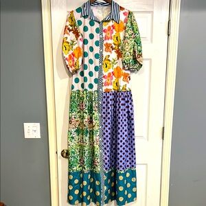 Floral Patchwork Maxi Dress
